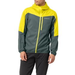Norrona Falketind Aero 60 Hooded Jacket Men's in Sulphur Spring and North Atlantic